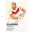 James Roby St Helens rugby league hoodie white