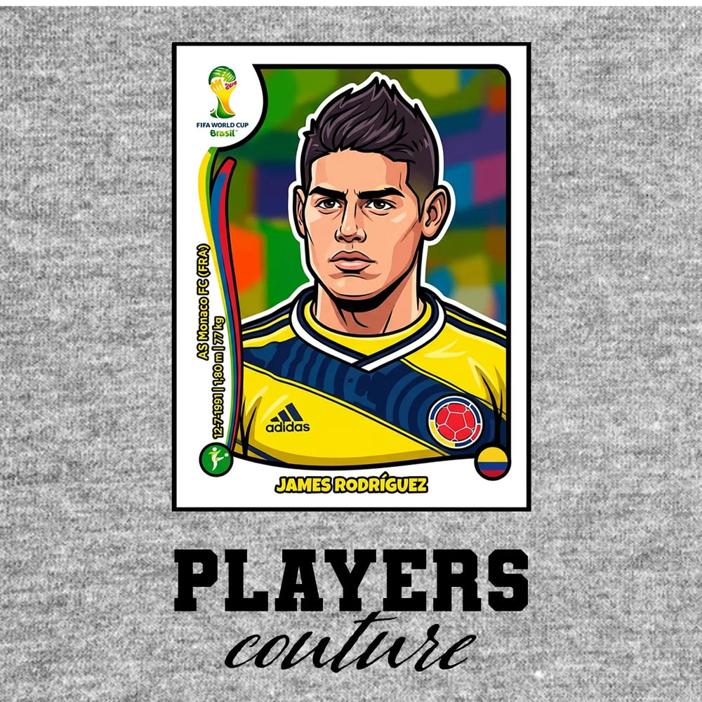 James Rodriguez World Cup Sticker Kids T-Shirt – james rodriguez grey Players Couture design