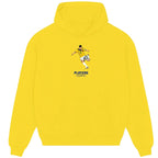 James Rodriguez hoodie – yellow men's hoodie with black James Rodriguez letters and Players Couture logo on the chest