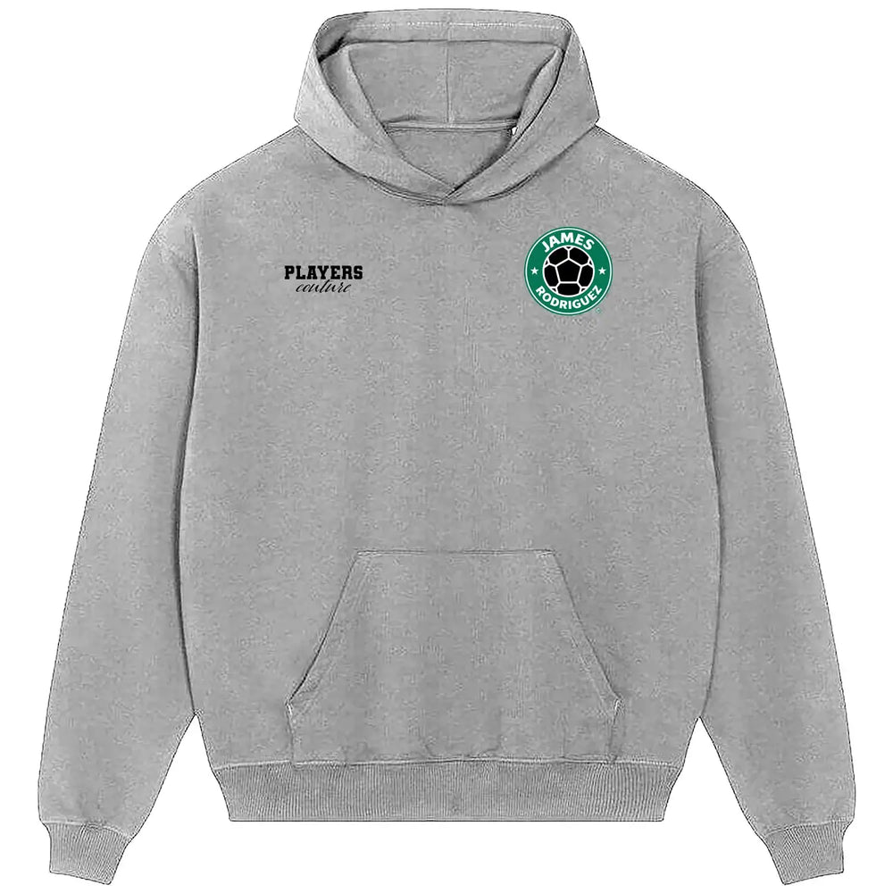 James Rodriguez Logo Players Couture Men's Casual Hoodie - Gray / S | Bayern Munich, Columbia, Everton, Fashion Collection, Football, Hoodies, Men's, Monaco, Olympiacos, Porto, Real Madrid, Sao Paulo, Volume 1