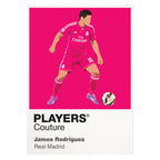 James Rodríguez Real Madrid pink away Icon Frame artwork on white