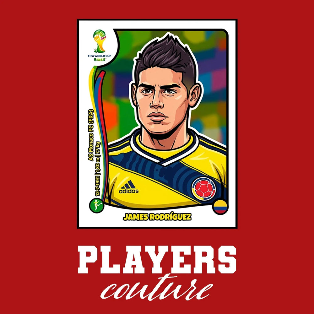 James Rodriguez World Cup Sticker Kids T-Shirt – james rodriguez red Players Couture design