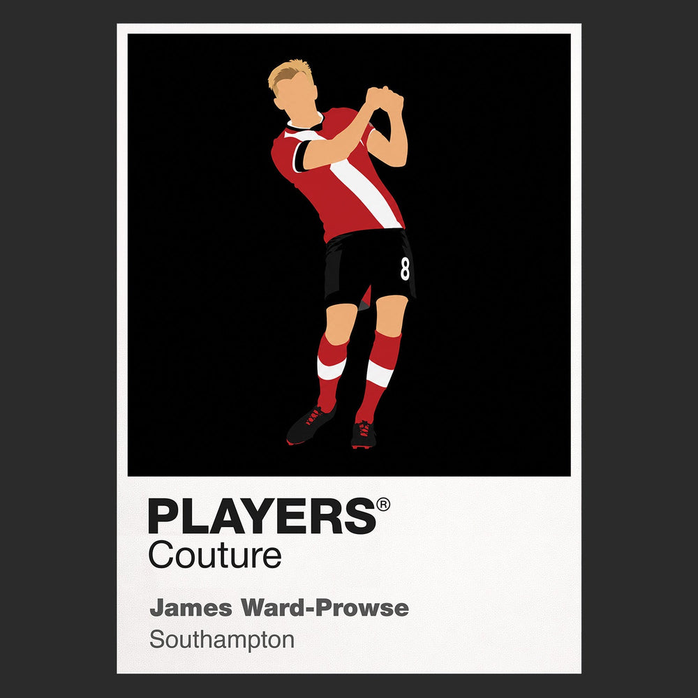 James Ward-Prowse Southampton Icon Frame Men's Hoodie — Black Artwork
