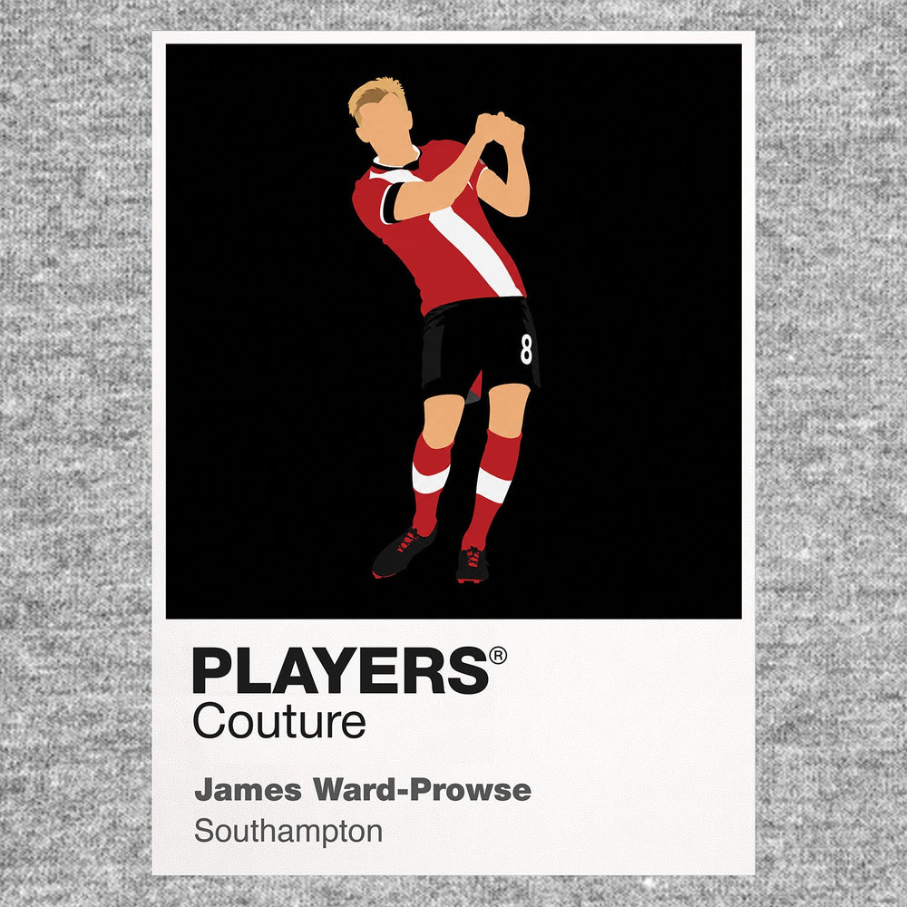 James Ward-Prowse Southampton Icon Frame Men's Hoodie — Gray Artwork