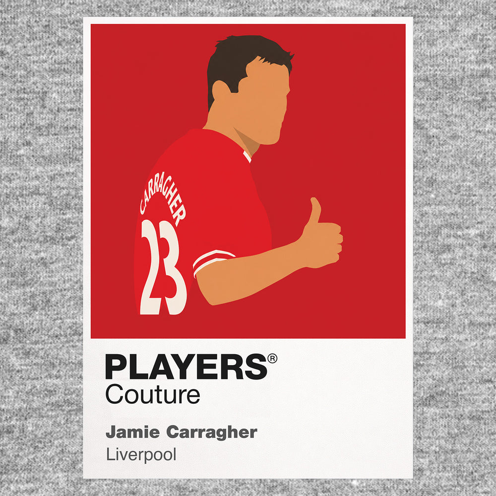 Jamie Carragher Liverpool Icon Frame — Gray