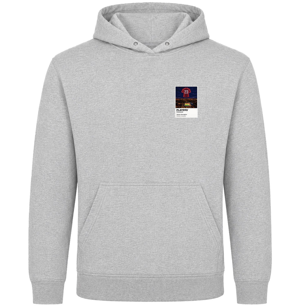 Jamie Carragher Liverpool Icons in Lights Frame Men's Hoodie in Gray