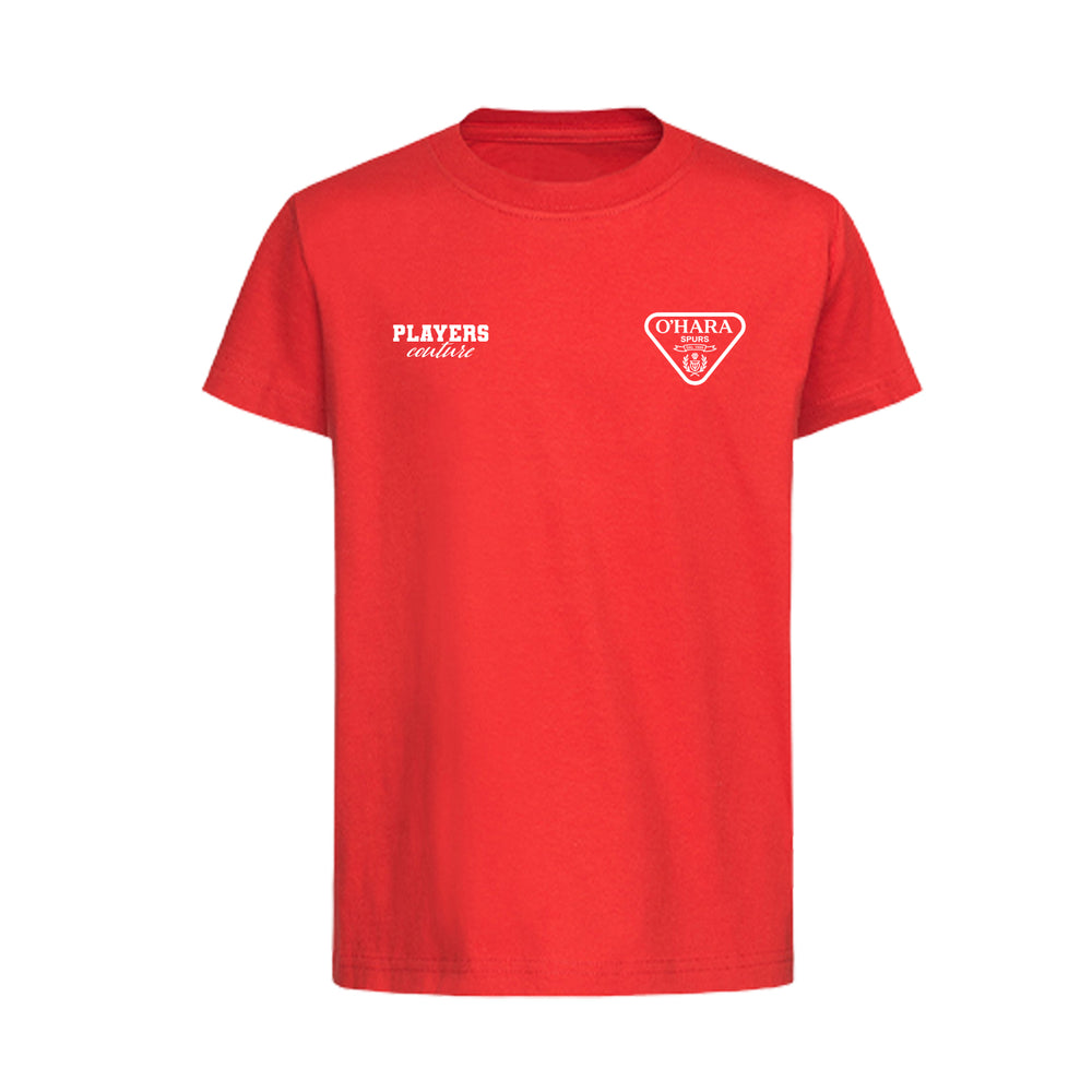 Jamie O'Hara Logo Players Couture Kids T-Shirt Red