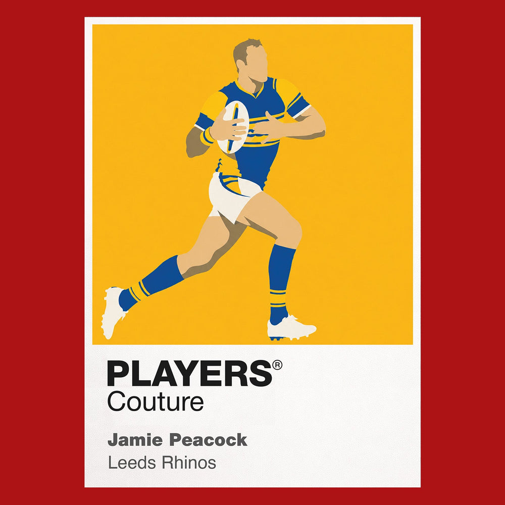 Jamie Peacock Leeds Rhinos rugby league T-shirt red