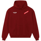 Jamie Redknapp hoodie – red men's hoodie featuring the Jamie Redknapp Players Couture logo