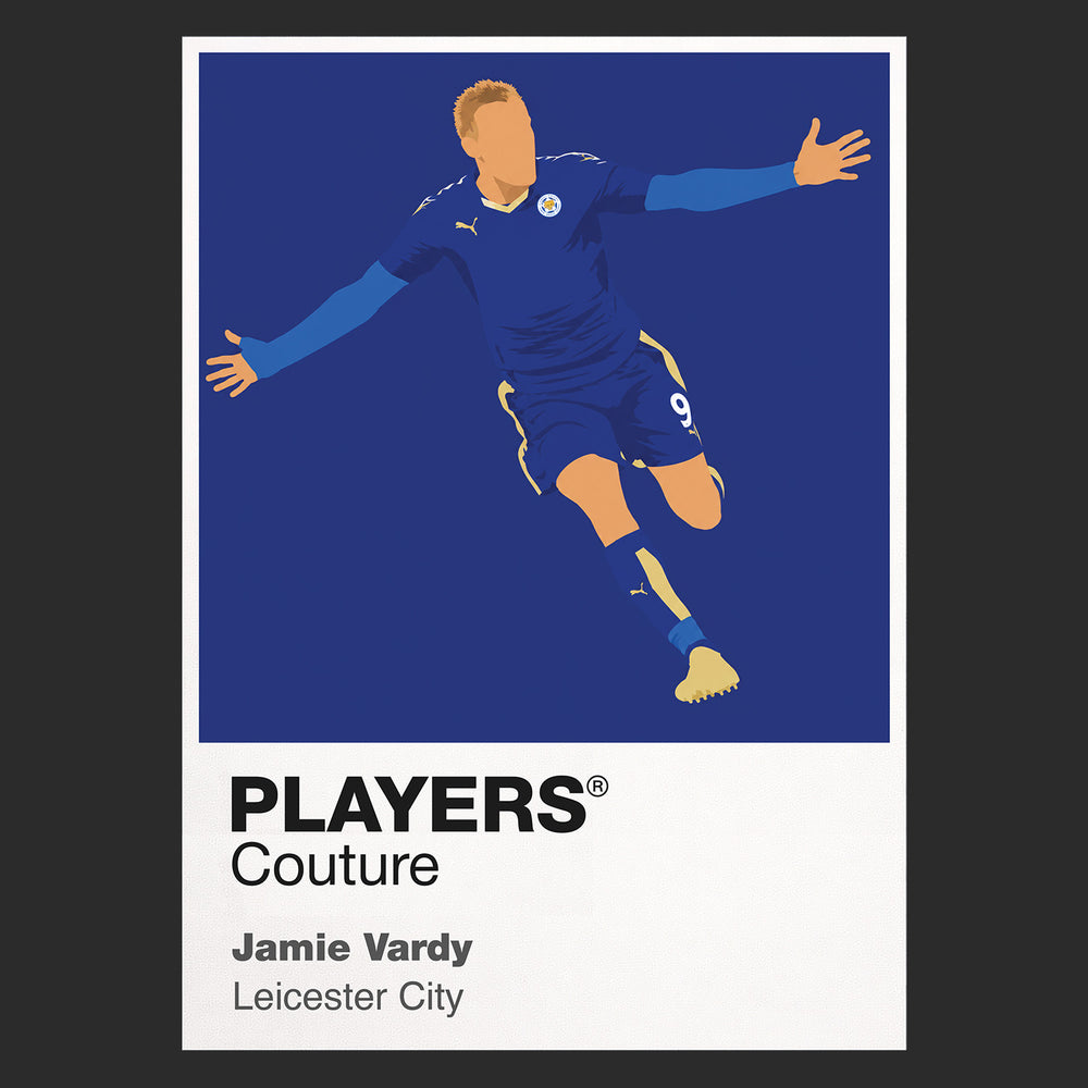 Jamie Vardy Leicester City Icon Frame — Black