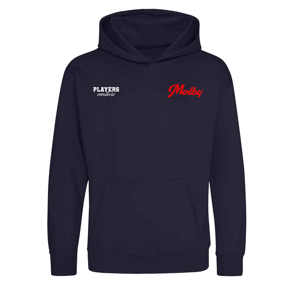 Jan Molby Logo Players Couture Kids Hoodie Navy