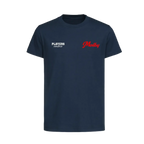 Jan Molby t-shirt – navy kids' t-shirt featuring the Jan Molby Players Couture logo