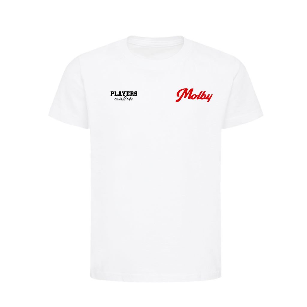 Jan Molby Logo Players Couture Kids T-Shirt White
