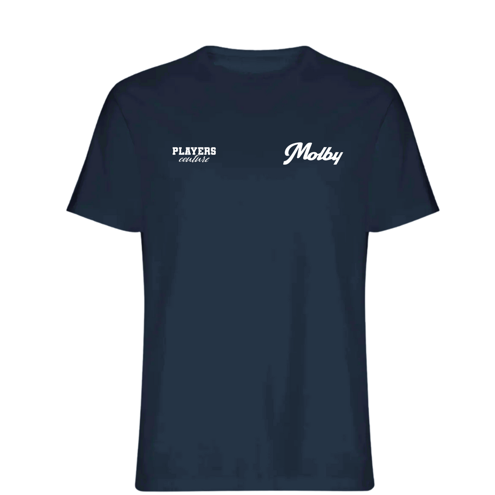 Jan Molby Logo Players Couture Mens T-Shirt Navy