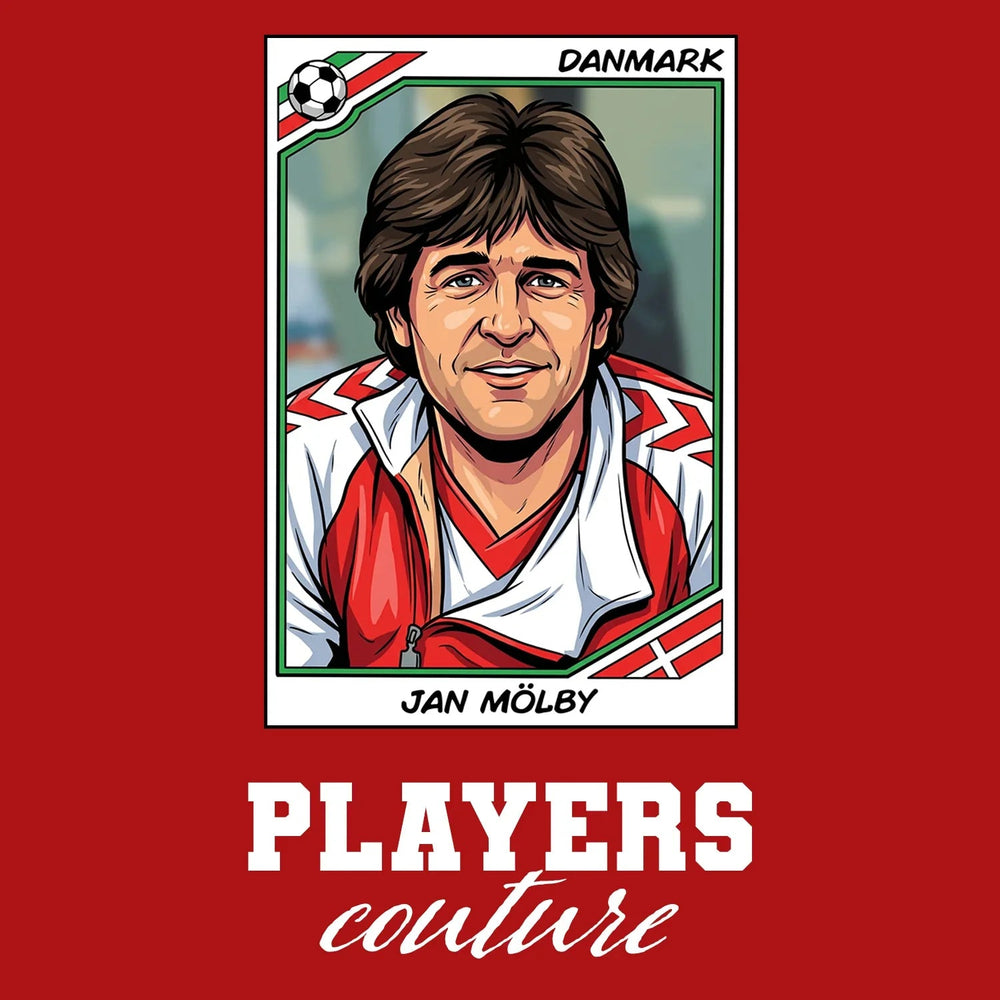 Jan Molby World Cup Sticker Kids T-Shirt – jan molby red Players Couture design