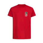 Jan Molby World Cup Sticker Kids T-Shirt – jan molby sticker kids red tshirt Players Couture design