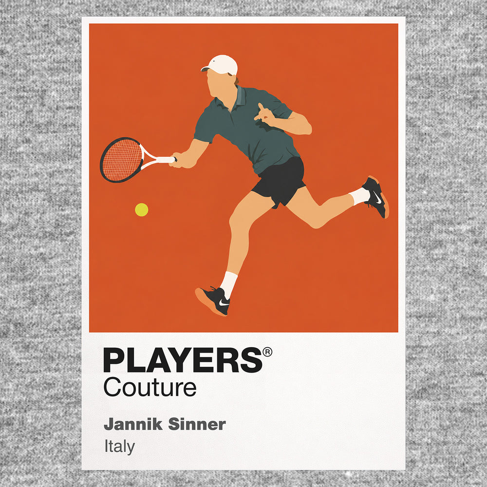 Jannik Sinner Tennis Icon Frame Men's Hoodie