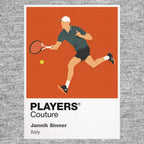 Jannik Sinner Tennis Icon Frame Men's Hoodie