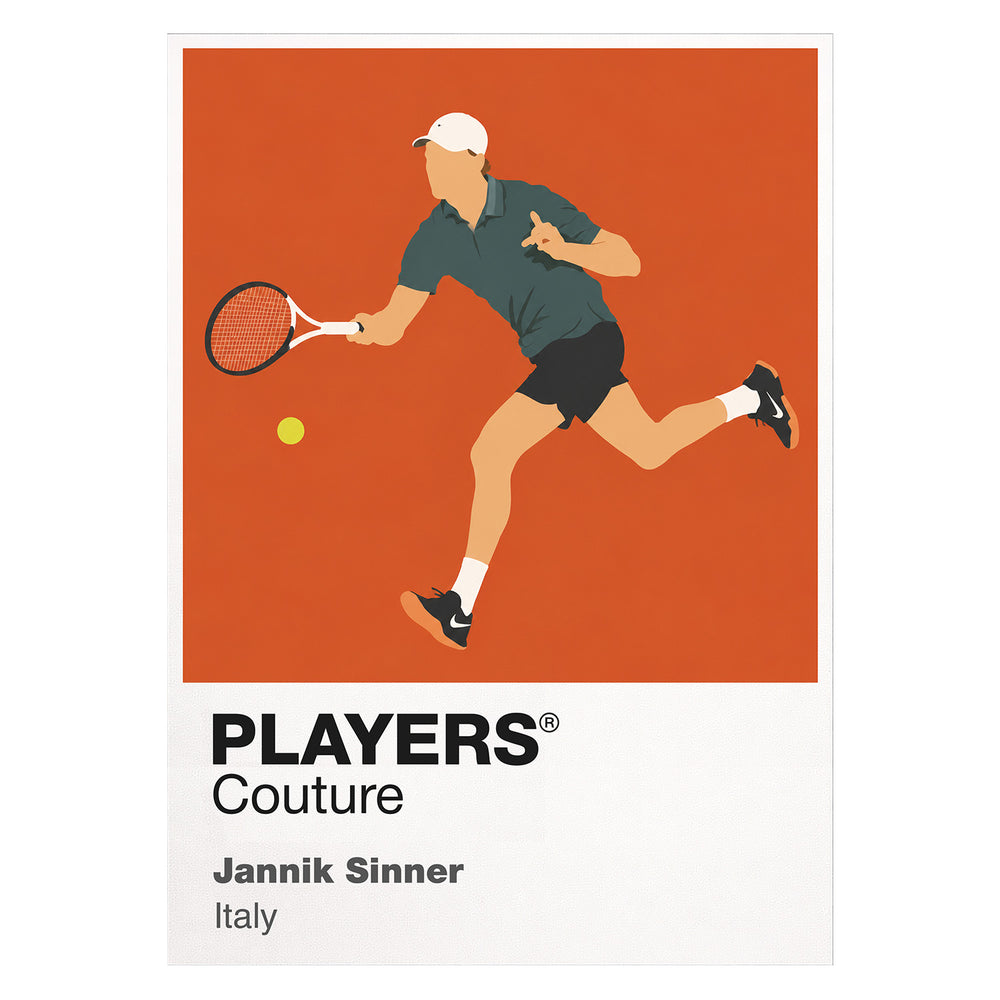 Jannik Sinner Tennis Icon Frame Men's Hoodie