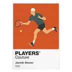 Jannik Sinner Tennis Icon Frame Men's Hoodie
