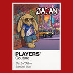 Japan Football Cool Bunny Men's T-Shirt – Japan football cool bunny artwork close-up on Red – Players Couture