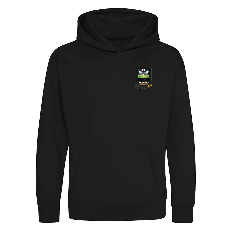 Japan World Cup 8-Bit Kids Hoodie retro gaming football design by Players Couture