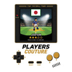 Japan World Cup 8-Bit Men's T-Shirt retro gaming football design by Players Couture