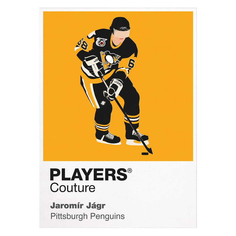 Jaromír Jágr Penguins Ice Hockey Icon Frame Men's T-Shirt – image 1