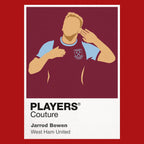 Jarrod Bowen West Ham United Icon Frame — Red