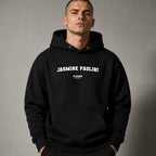 jasmine-paolini name-print hoodie - black