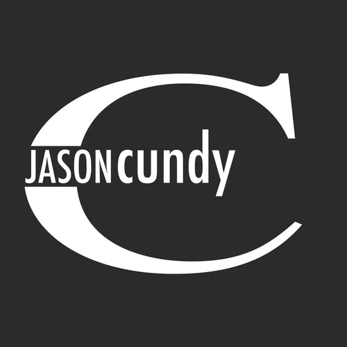 Jason Cundy Logo Men's T-Shirt – black close-up detail shot of the Jason Cundy Players Couture logo design