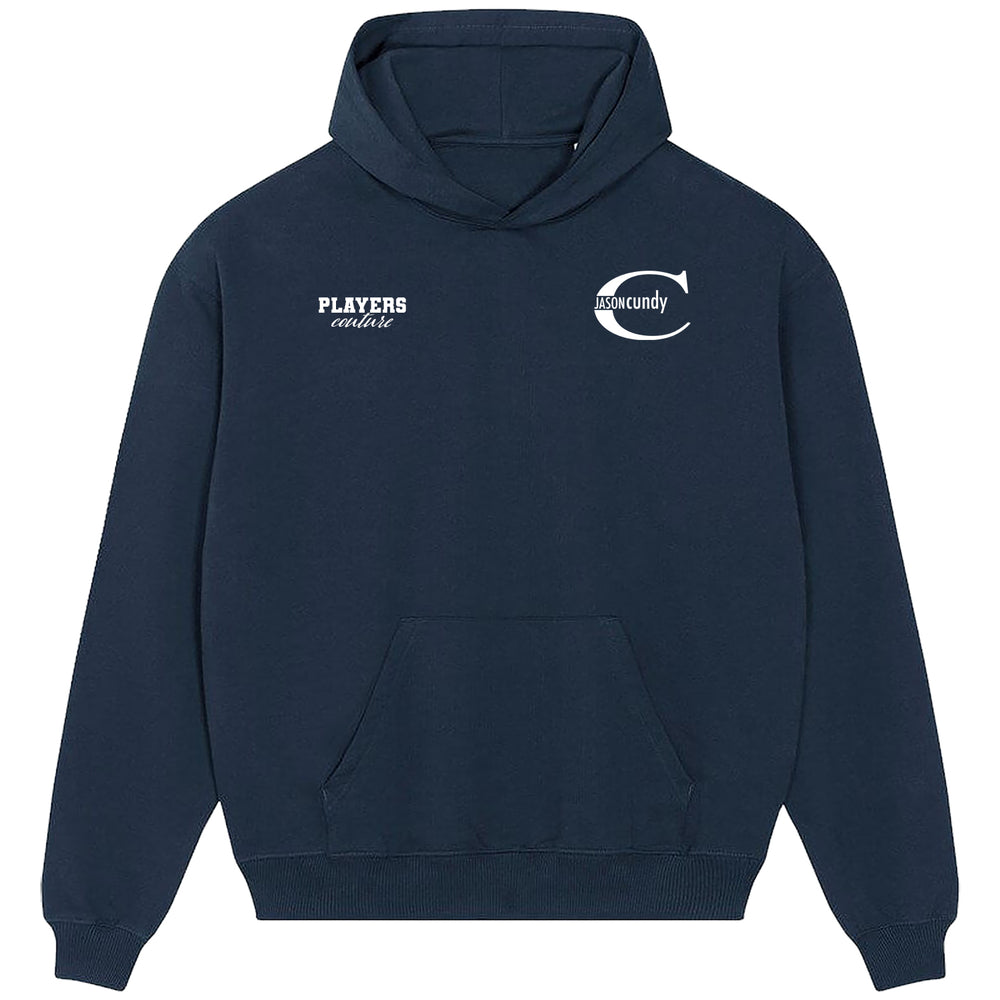 Jason Cundy Logo Players Couture Men's Casual Hoodie Navy