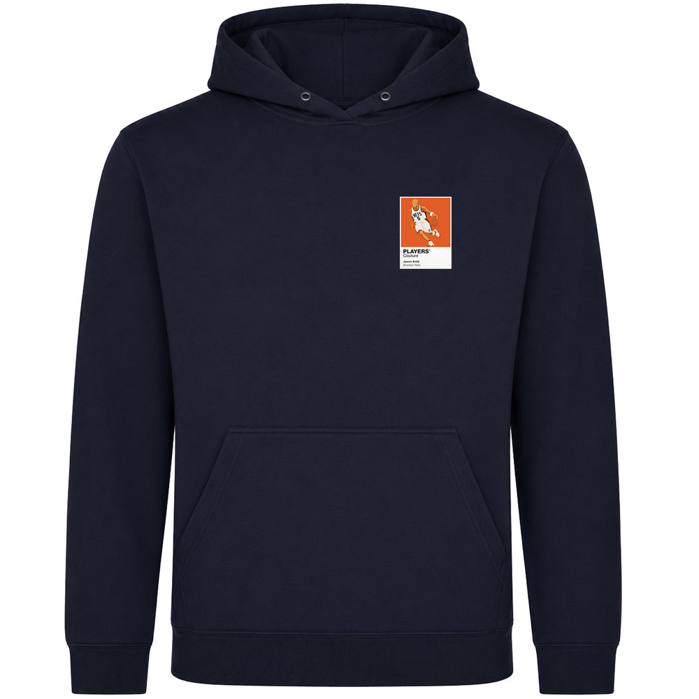 Jason Kidd Nets Basketball Icon Frame Men's Hoodie - Navy