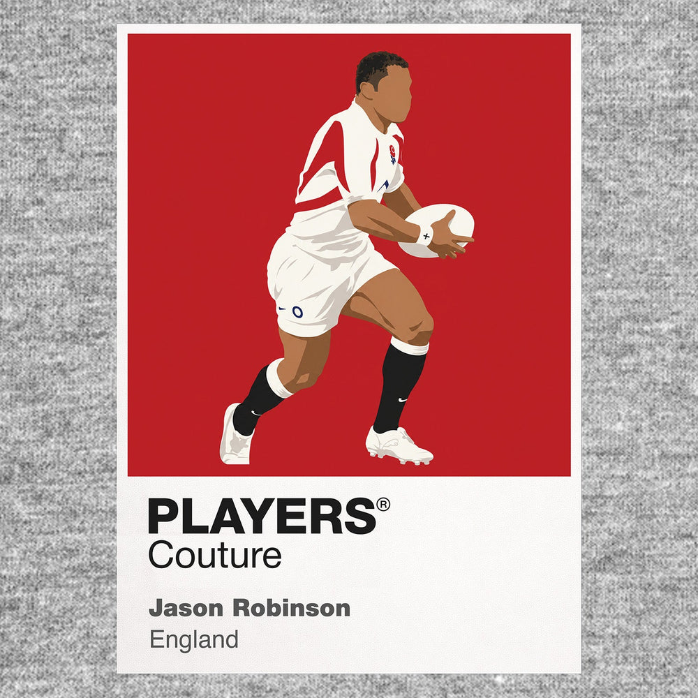 Jason Robinson Rugby Union Icon Frame Men's T-Shirt – image 7
