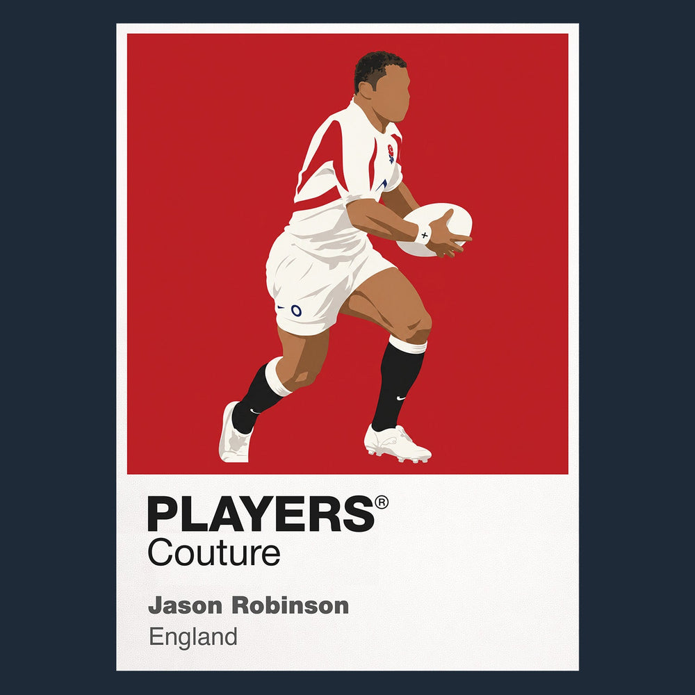 Jason Robinson Rugby Union Icon Frame Men's T-Shirt – image 8