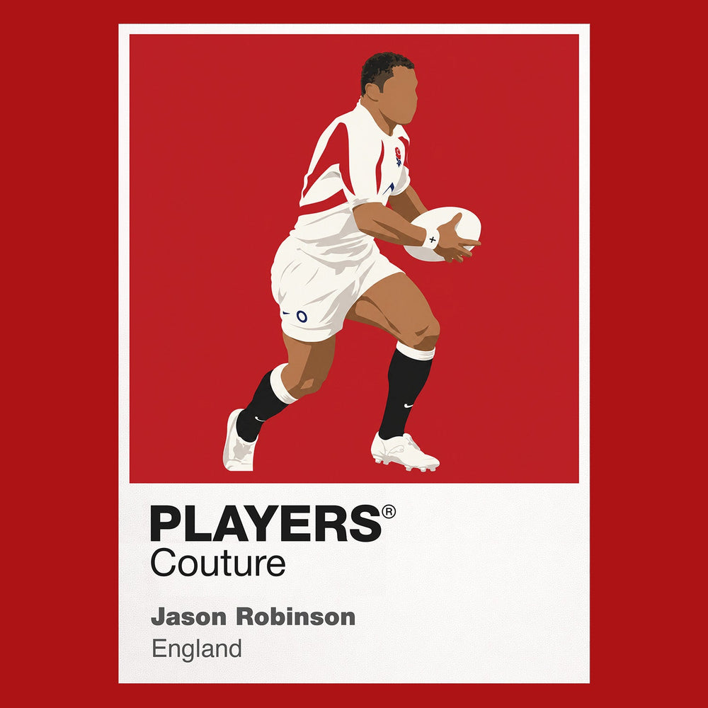 Jason Robinson Rugby Union Icon Frame Men's Hoodie – image 7