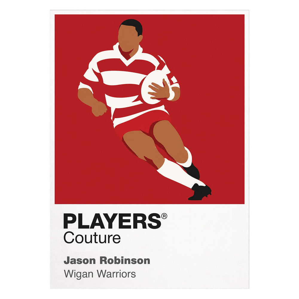 Jason Robinson Wigan Warriors rugby league hoodie white