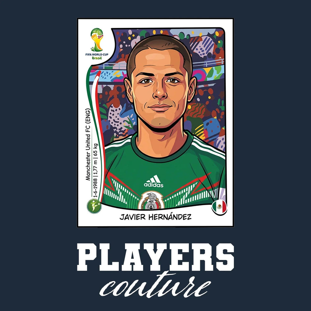 Javier Hernandez World Cup Sticker Kids T-Shirt – javier hernandez navy Players Couture design