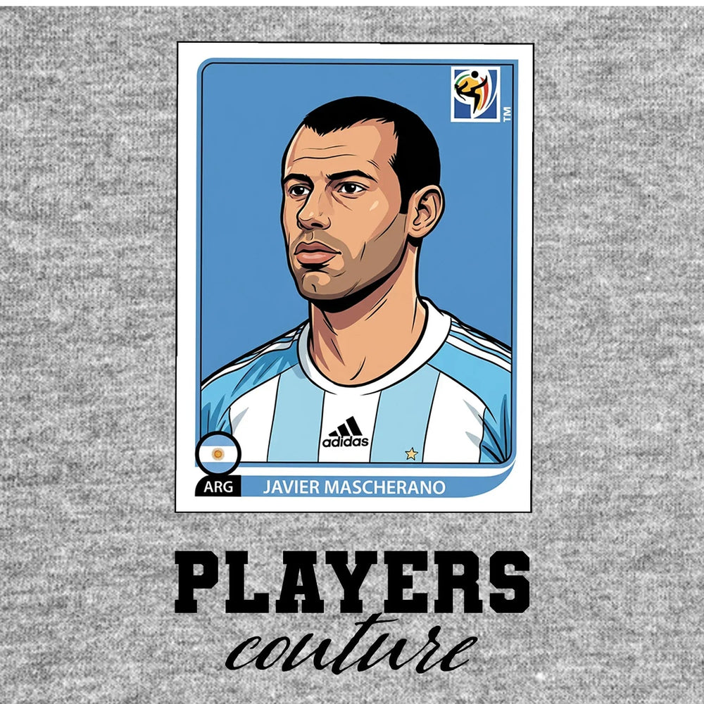 Javier Mascherano World Cup Sticker Kids Hoodie – javier mascherano grey Players Couture design