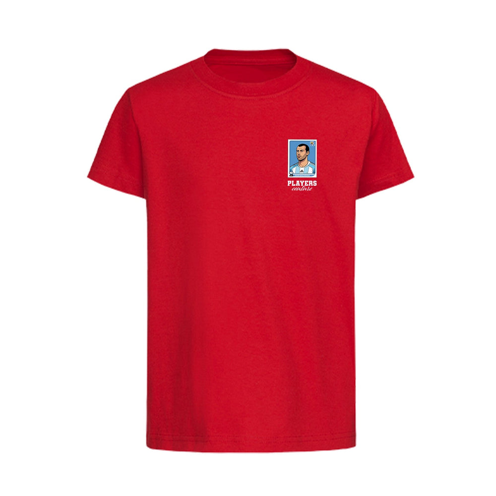 Javier Mascherano World Cup Sticker Kids T-Shirt – javier mascherano sticker kids red tshirt Players Couture design