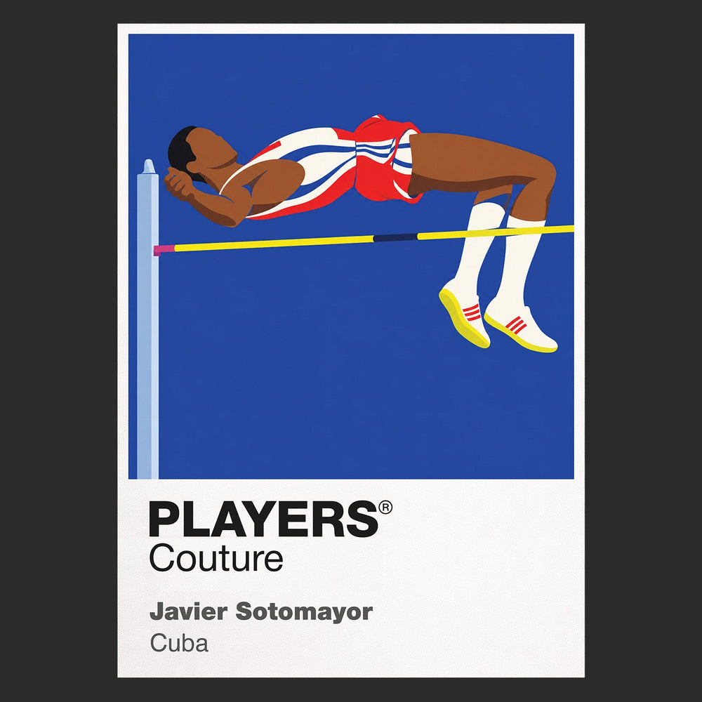 Javier Sotomayor Olympics Icon Frame artwork in black