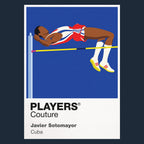 Javier Sotomayor Olympics Icon Frame artwork in navy