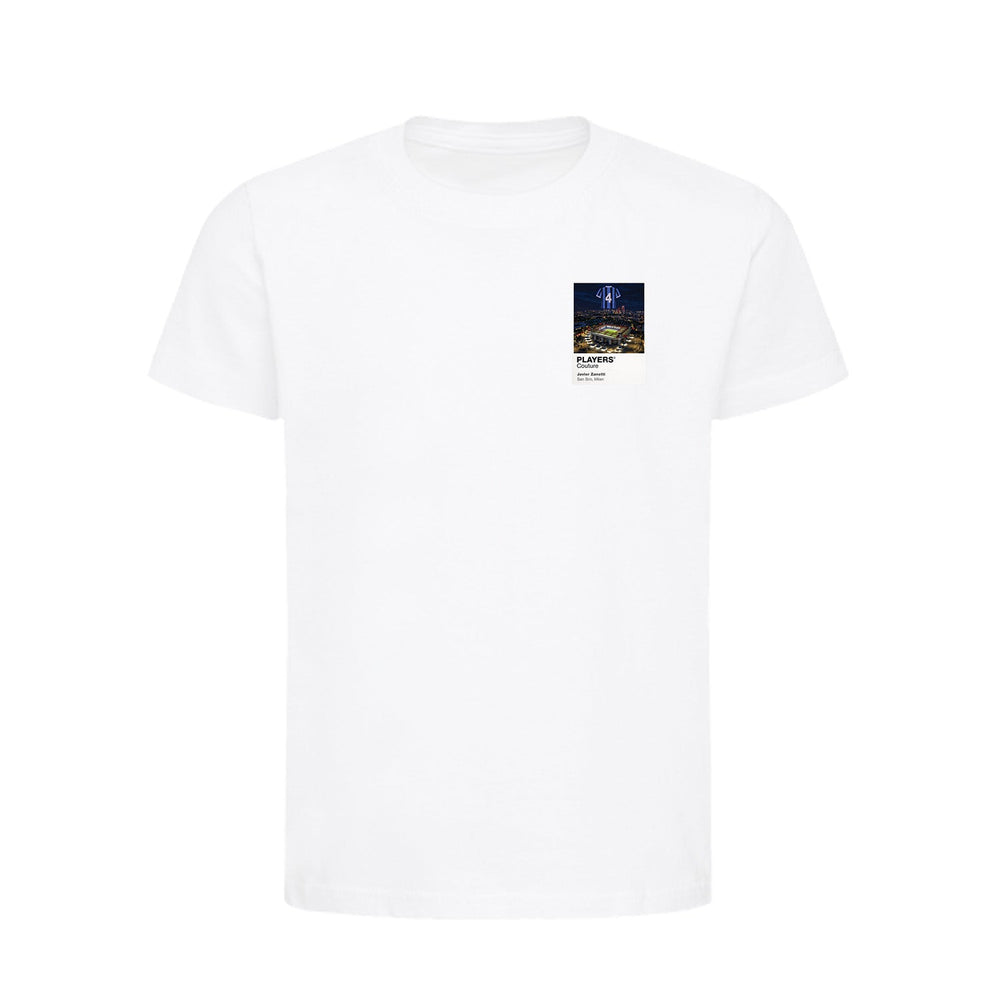 Javier Zanetti Inter Milan Icons in Lights Frame Kids T-Shirt in White