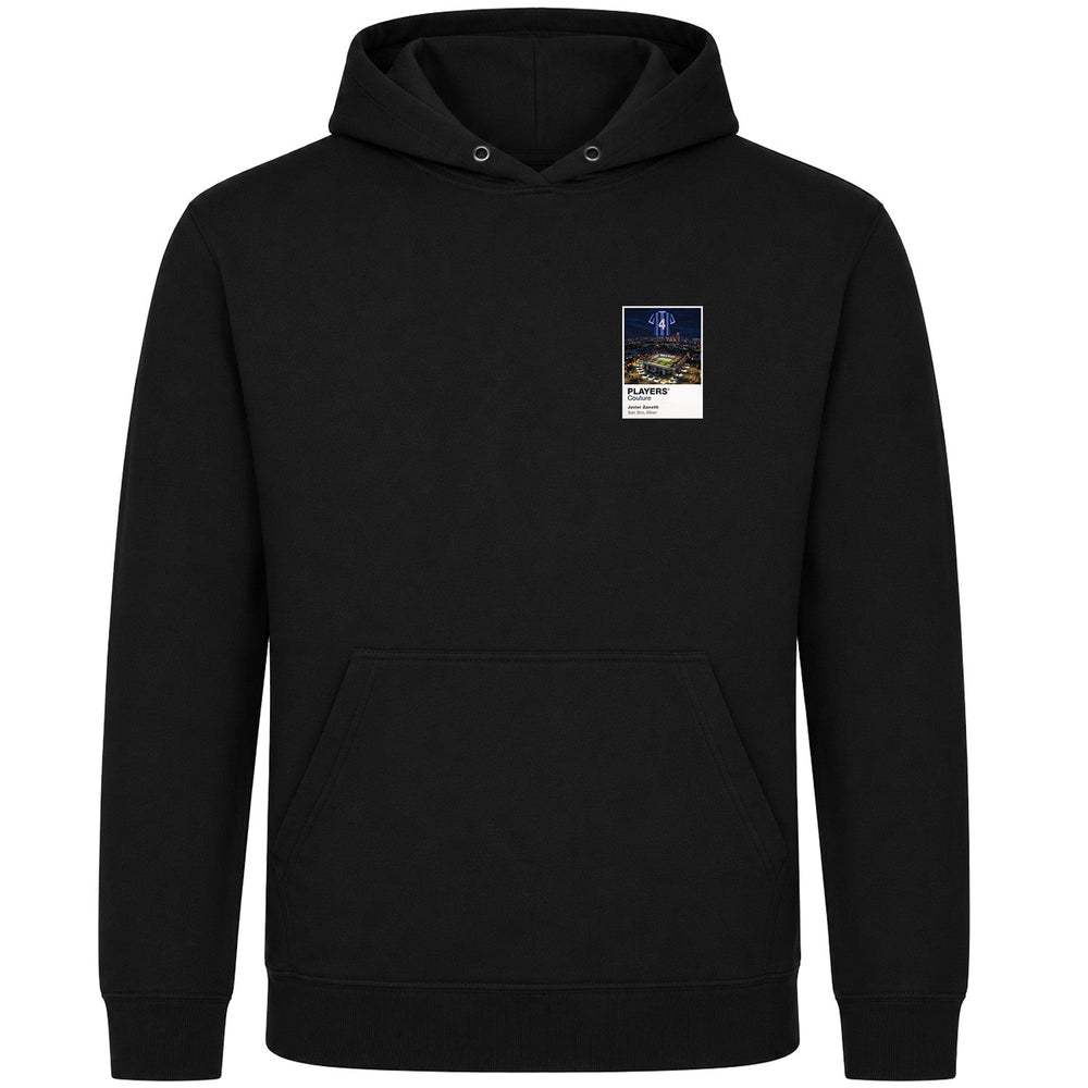 Javier Zanetti Inter Milan Icons in Lights Frame Men's Hoodie in Black