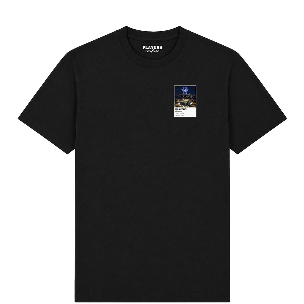 Javier Zanetti Inter Milan Icons in Lights Frame Men's T-Shirt in Black