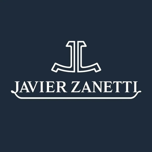 Javier Zanetti Logo Men's Hoodie – navy close-up detail shot of the Javier Zanetti Players Couture logo design