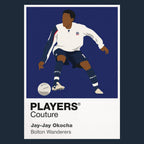Jay-Jay Okocha Bolton Wanderers Icon Frame — Navy