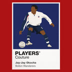 Jay-Jay Okocha Bolton Wanderers Icon Frame — Red