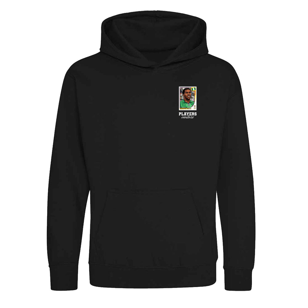 Jay-Jay Okocha World Cup Sticker Kids Hoodie – jay jay okocha sticker kids black hoodie Players Couture design