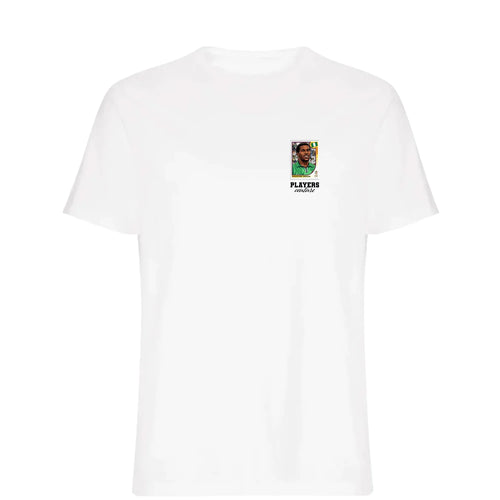 Jay Jay Okocha World Cup t-shirt – white men's t-shirt featuring the Jay Jay Okocha World Cup Players Couture logo